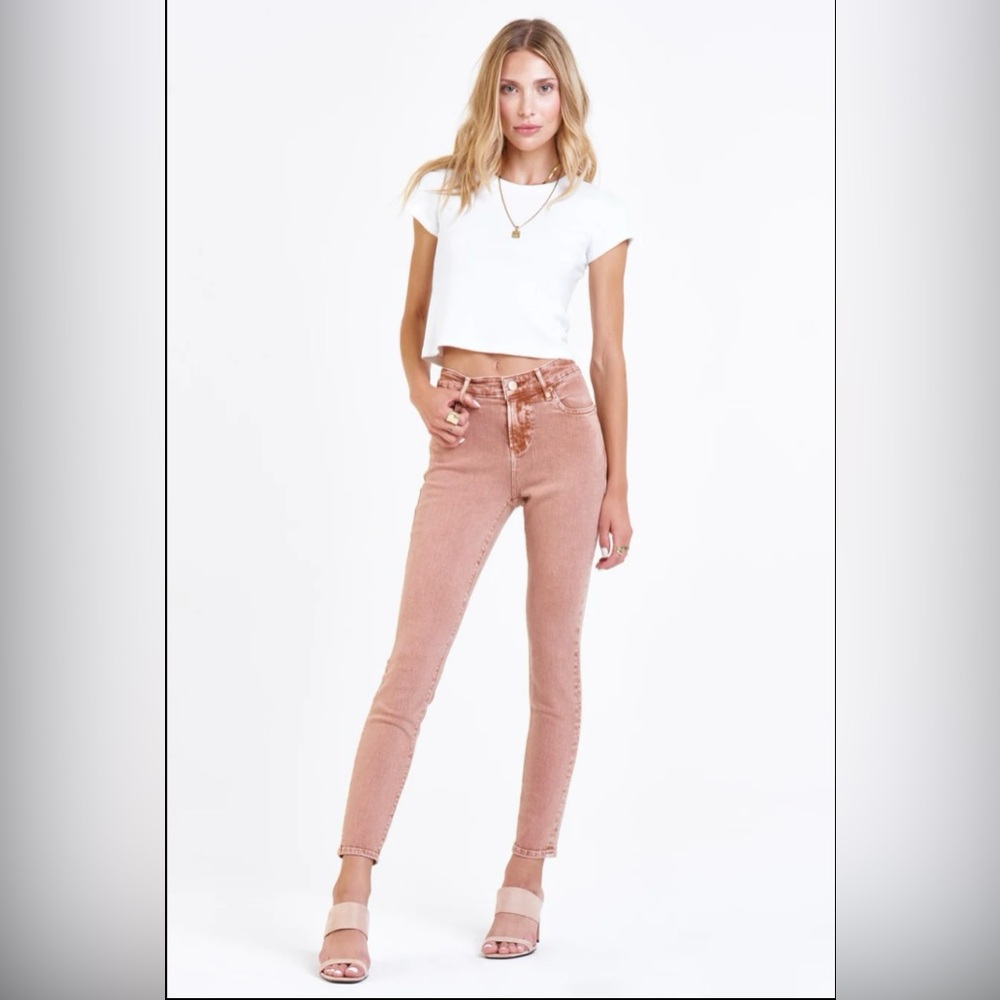 Dear John Gisele Skinny Jeans - Pink Denim Size 30